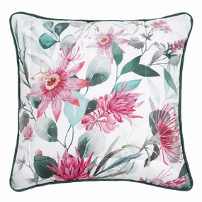 Nikita Square White Cushion by Bianca