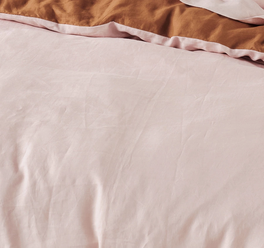 Nimes Duet Quilt Cover Set Range Rose and Cinnamon