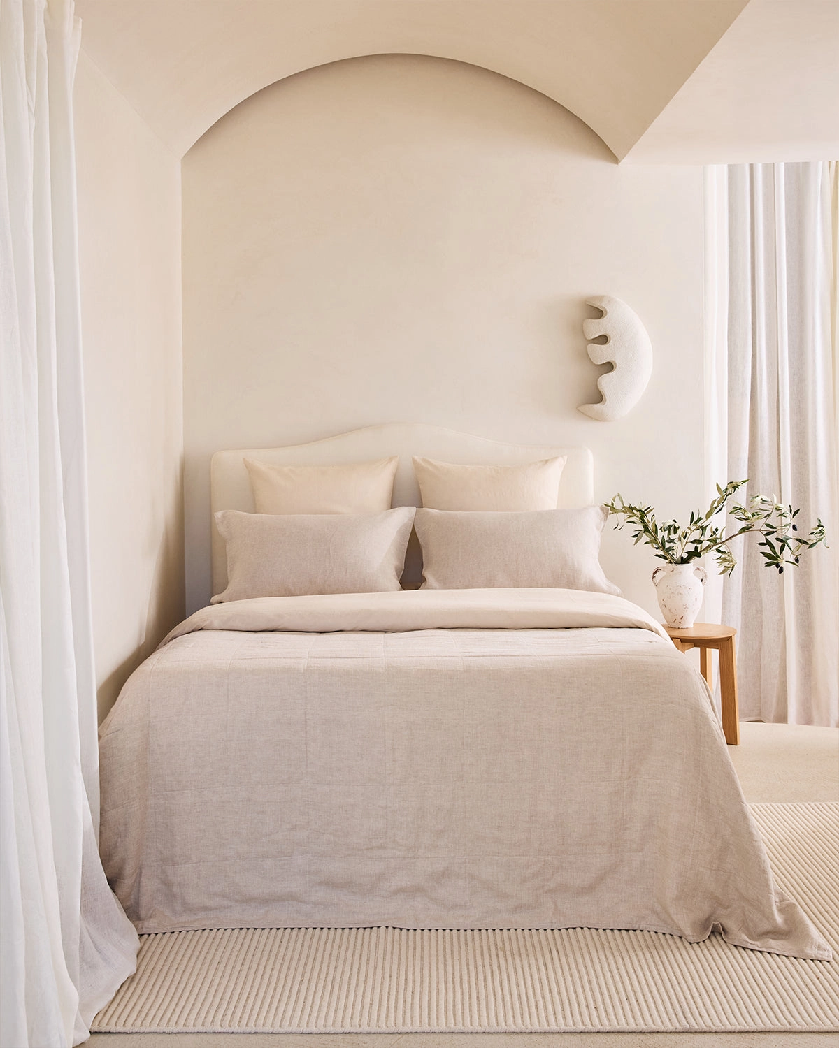 Oatmeal & Crème Quilt Bedding Bundle