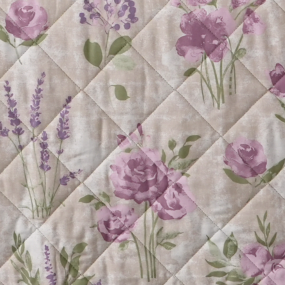 Optimist Bloom Soft Rose 4PC Quilt/Quilted Bed Cover Set