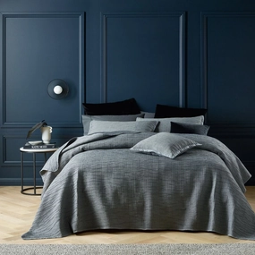 Orion Coverlet Set Grey by Bianca