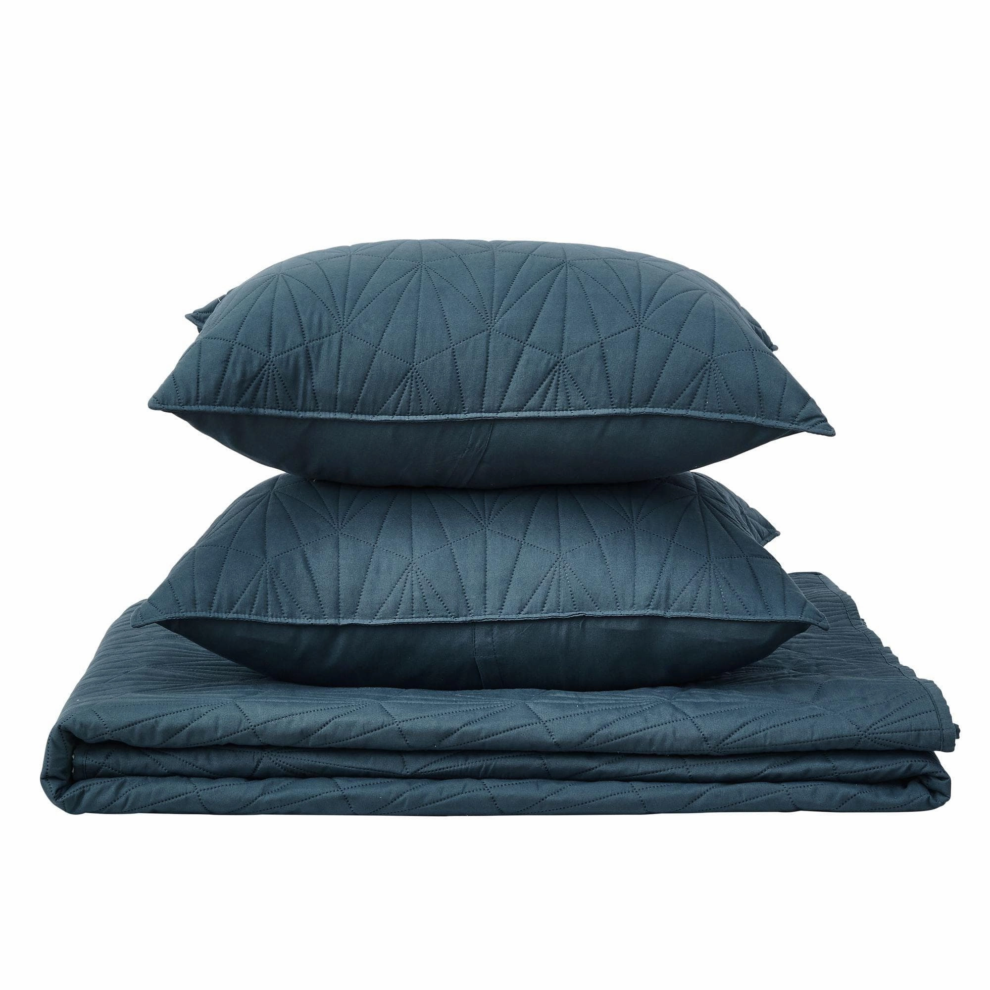 Oversized Geometric Pinsonic Quilt Set - Blakely Collection