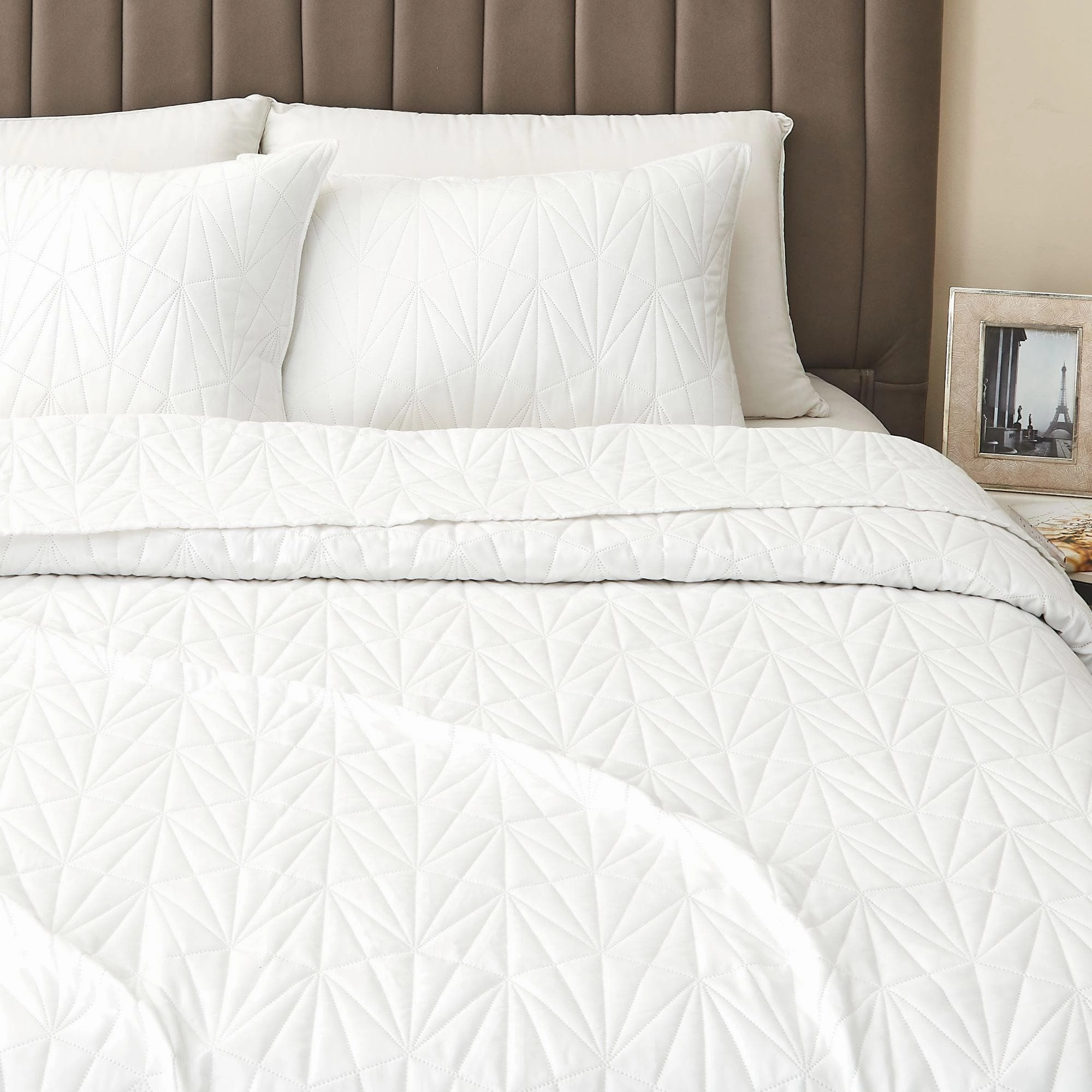 Oversized Geometric Pinsonic Quilt Set - Blakely Collection