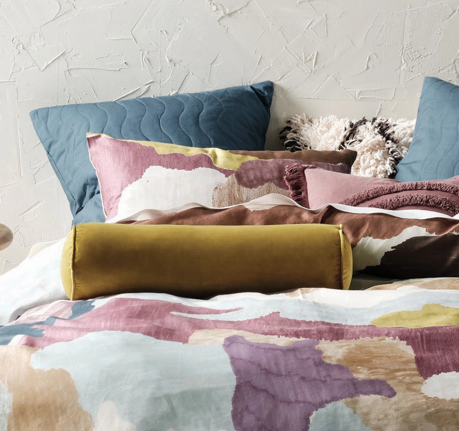 Panorama Quilt Cover Set Range Lavender