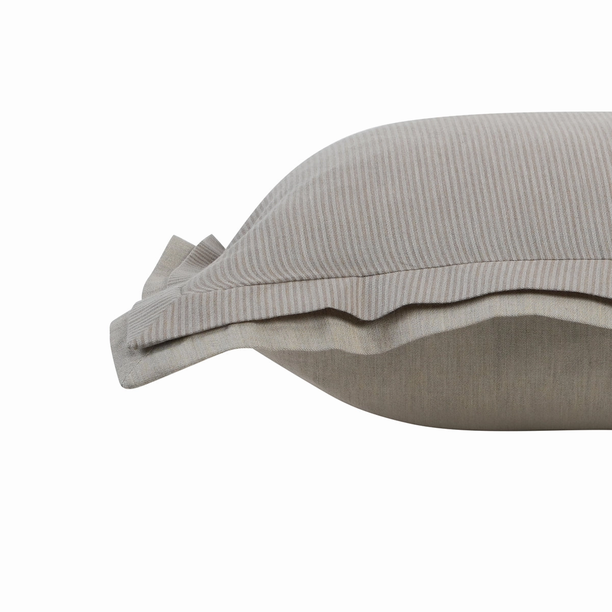 Pin Stripe Made With Egyption Cotton Ultra Soft Beige Cushion Cover
