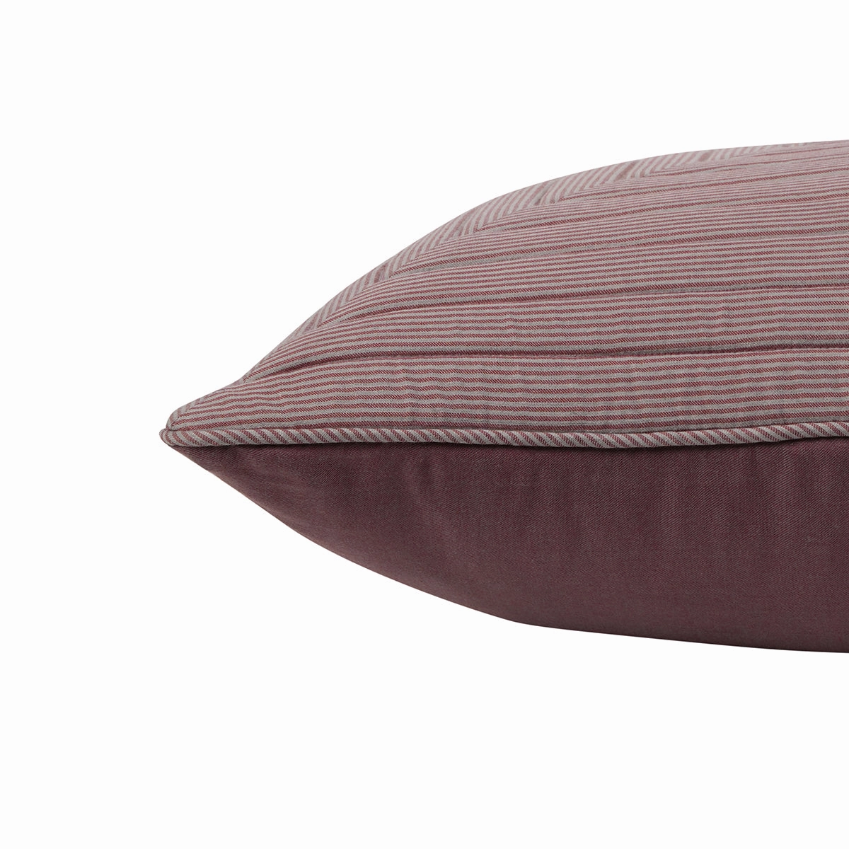 Pin Stripe Made With Egyption Cotton Ultra Soft Red Cushion Cover