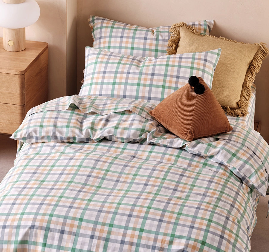 Playground Quilt Cover Set Range Green