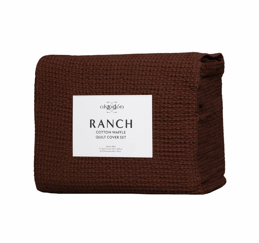Ranch Quilt Cover Set Range Bark