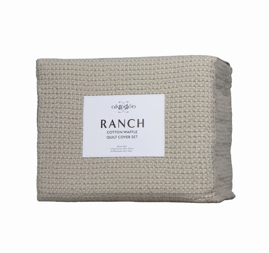 Ranch Quilt Cover Set Range Sand