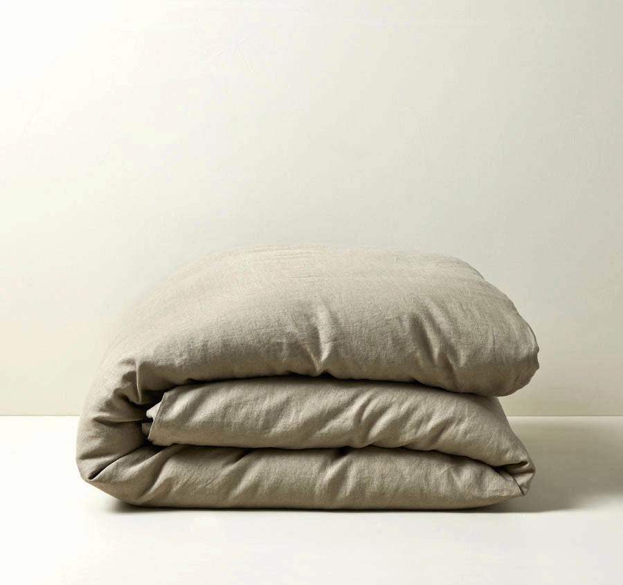 Ravello Linen Quilt Cover Range Caper