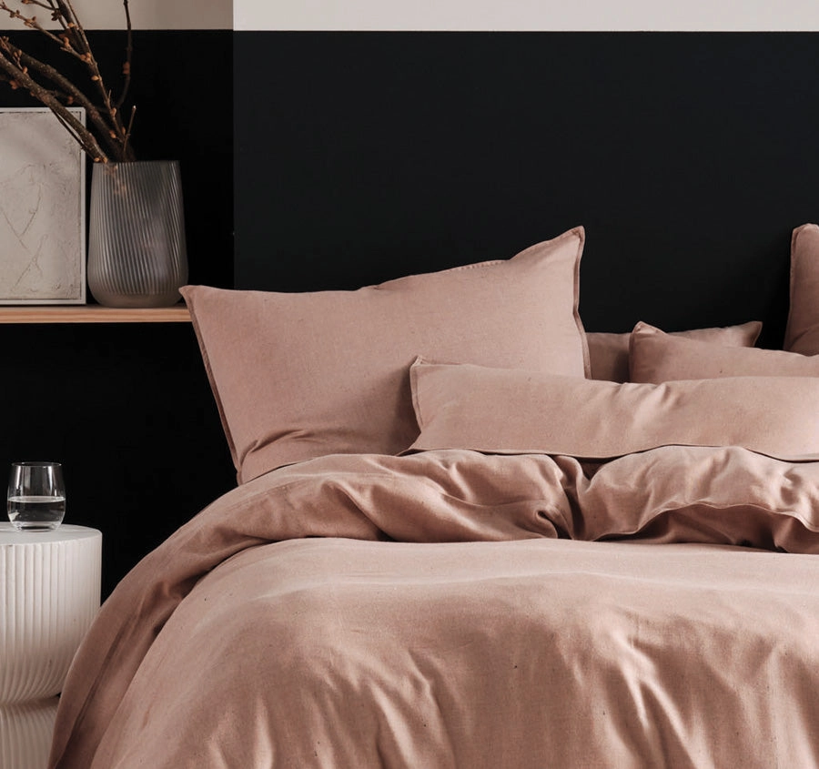 ReJeaneration Rialta Quilt Cover Set Range Rust