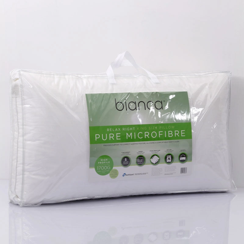 Relax Right Microfibre King Pillow by Bianca