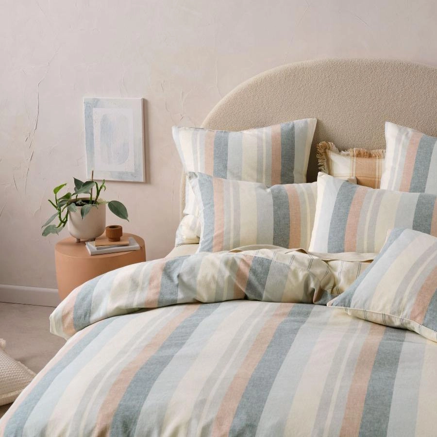 Reverie Saltwater European Pillowcase by Linen House