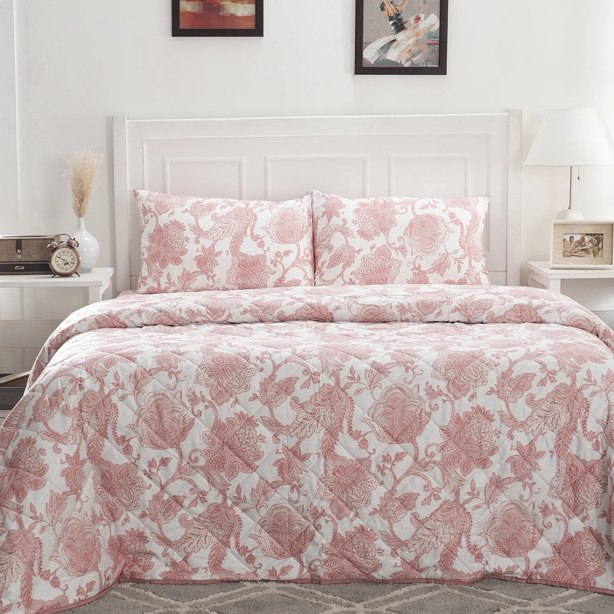 Royal Botanic Mabel 4PC Quilt/Quilted Bed Cover Set