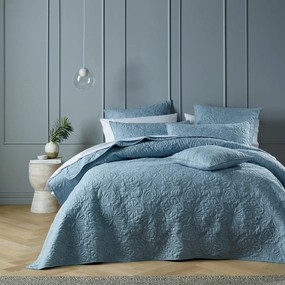 Sabrina Bedspread Provincial Blue by Bianca