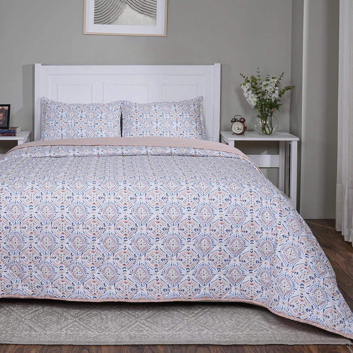 Sensory Bloom Avery 4 pcs Blue Quilt Set