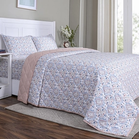 Sensory Bloom Avery 4 pcs Blue Quilt Set