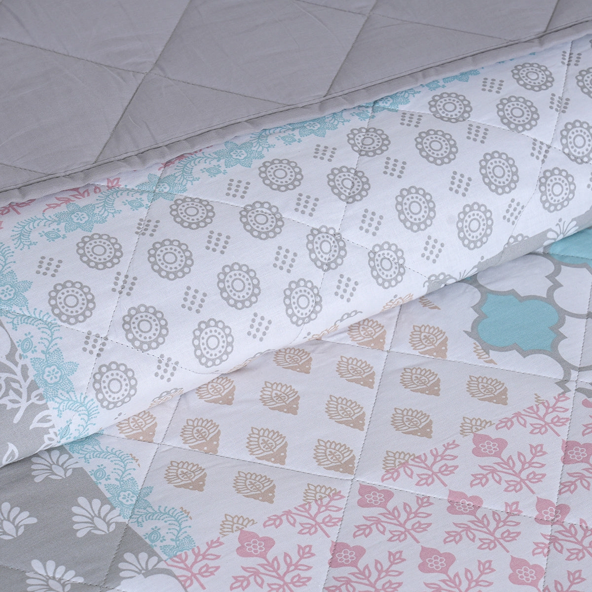 Sensory Bloom Lennon 4 pcs Blue Quilt Set
