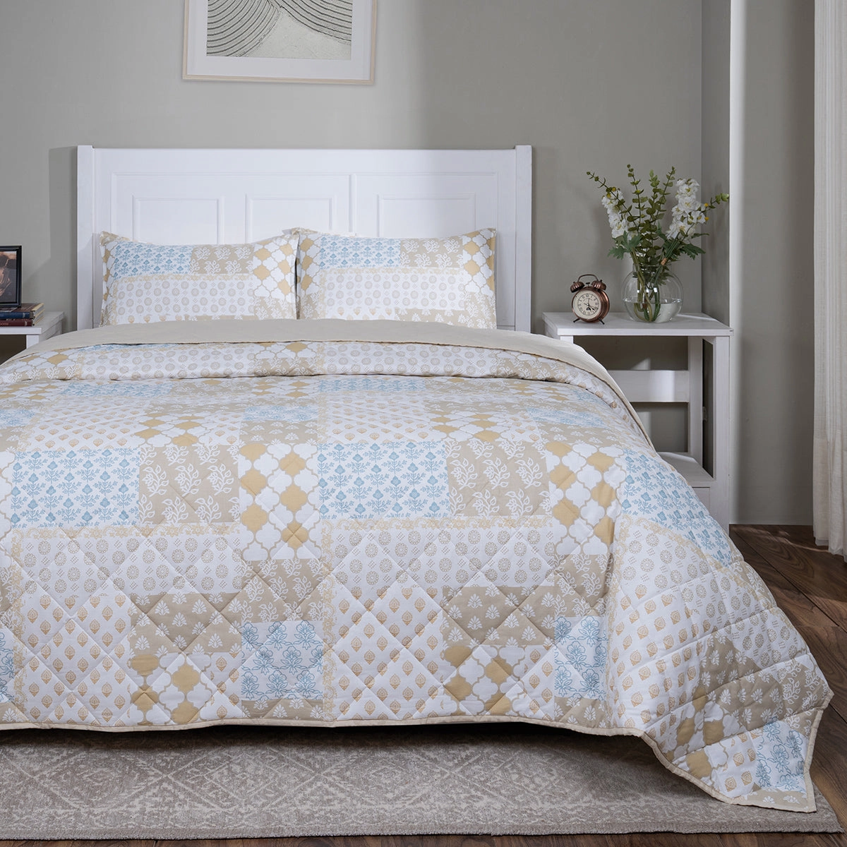 Sensory Bloom Lennon 4 pcs Yellow Quilt Set