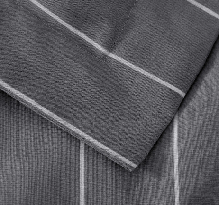 Studio Stripe Quilt Cover Set Range Slate