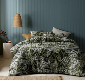 Styx Quilt Cover Set Range Green