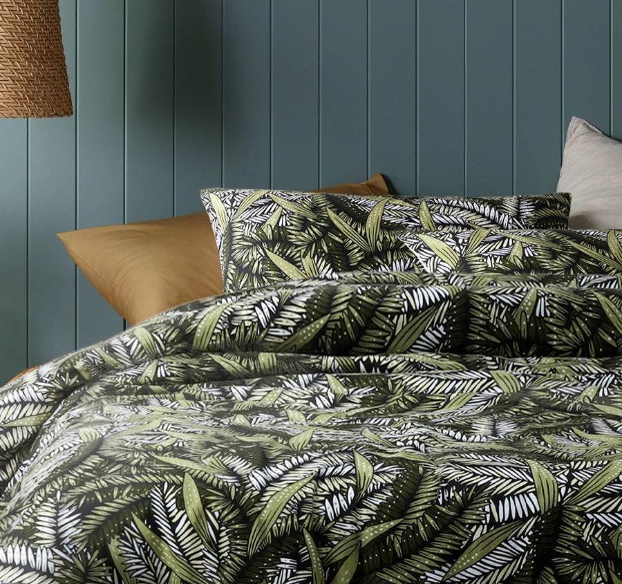 Styx Quilt Cover Set Range Green