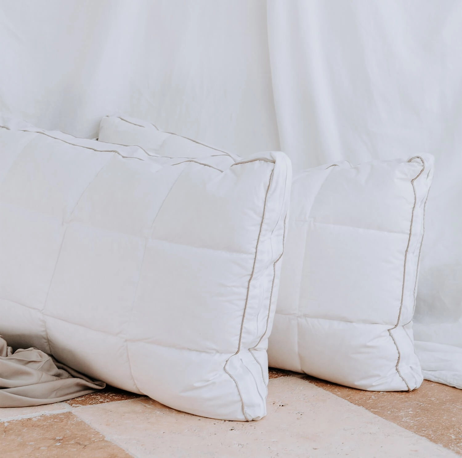 Superior Adjustable 2 in 1 Duck Feather & Down Pillow by Bambi