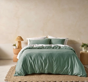 Surf Wash Quilt Cover Set Range Seafoam