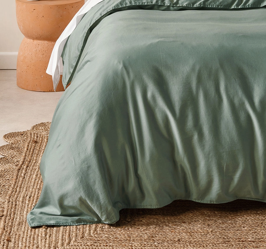 Surf Wash Quilt Cover Set Range Seafoam