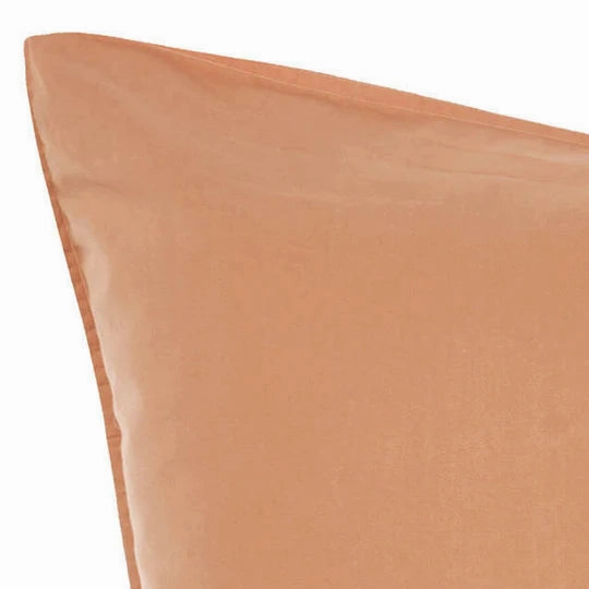 Terra Organic Cotton CARAMEL European Pillowcase by Linen House