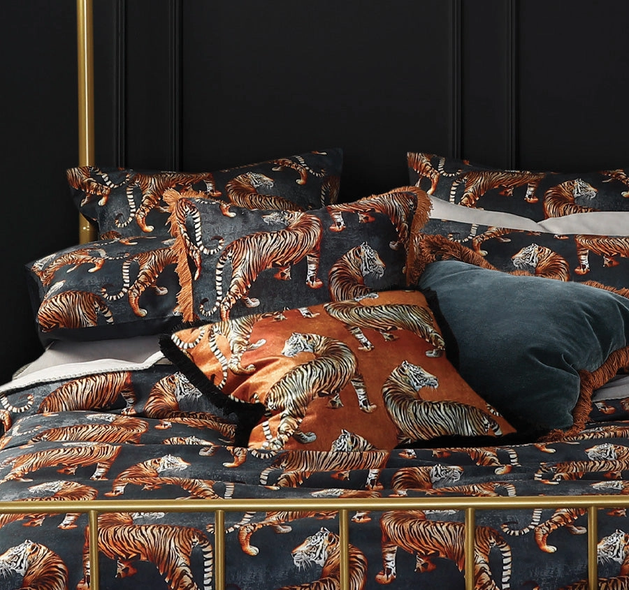 Tigress Quilt Cover Set Range Grey