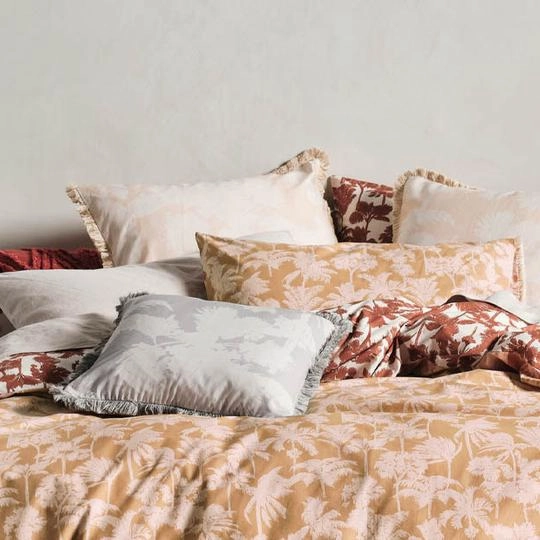 Tourelles Paprika Quilt Cover Set by Linen House