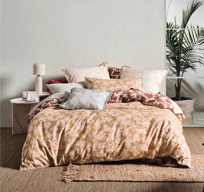 Tourelles Quilt Cover Set Range Paprika