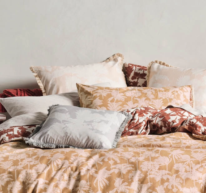 Tourelles Quilt Cover Set Range Paprika