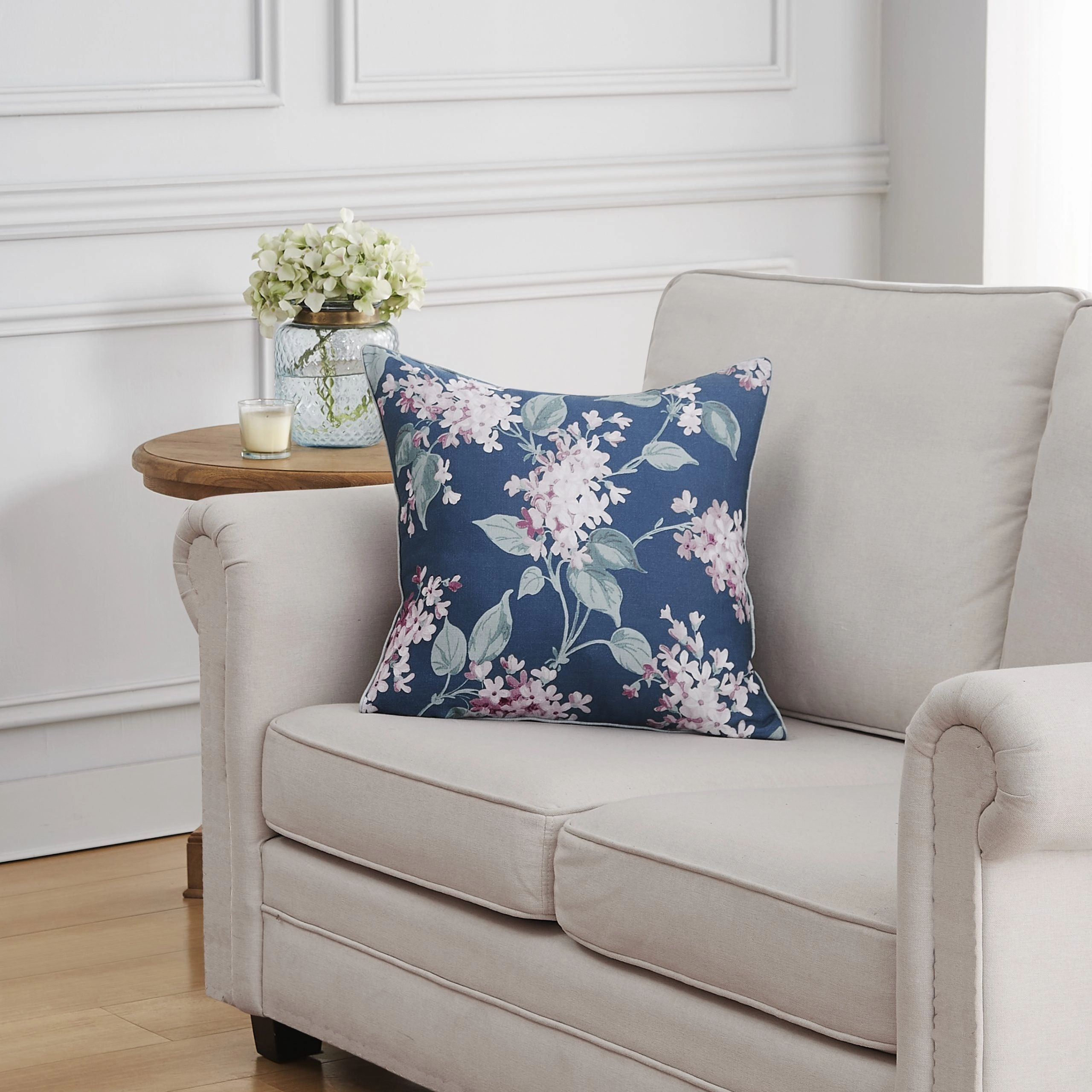 Trailing Vintage Blossom Cushion by Laura Ashley