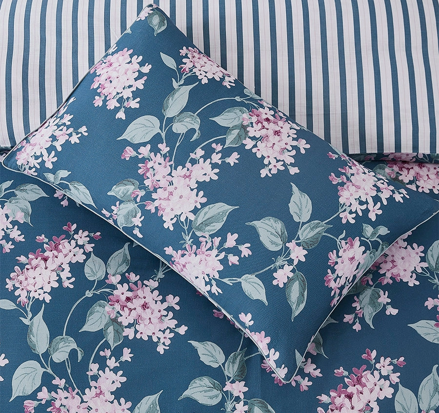 Trailing Vintage Blossom Quilt Cover Set Range Midnight Blue