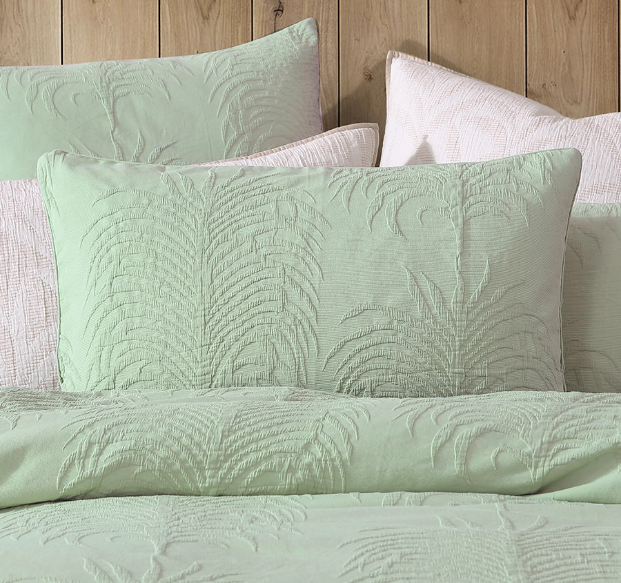 Tropicana Quilt Cover Set Range Sage