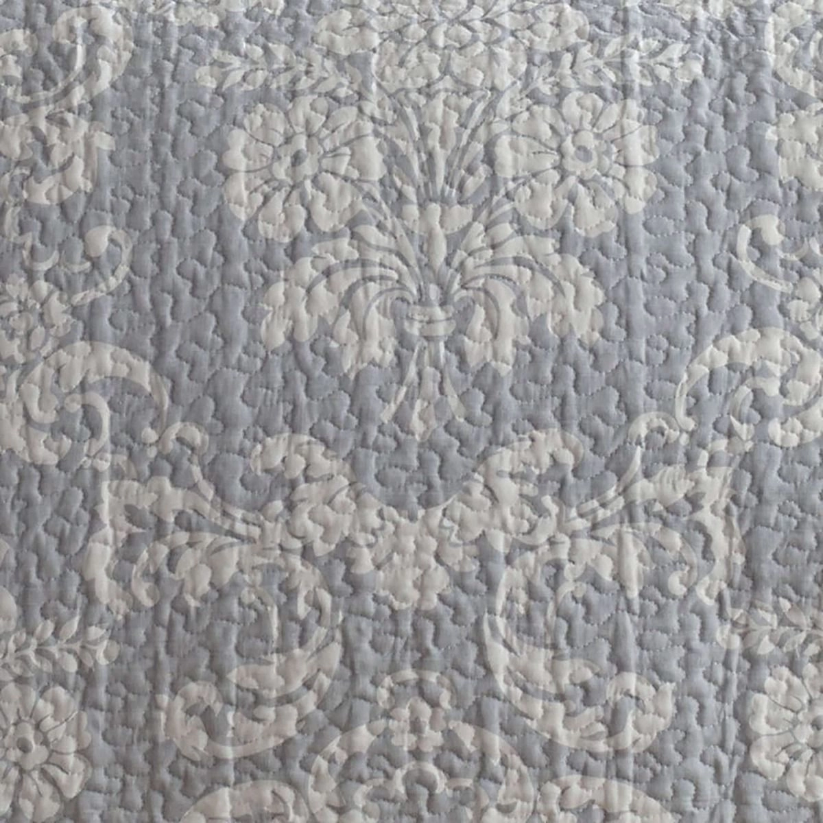 Venetia Grey Cotton Coverlet Set by Laura Ashley