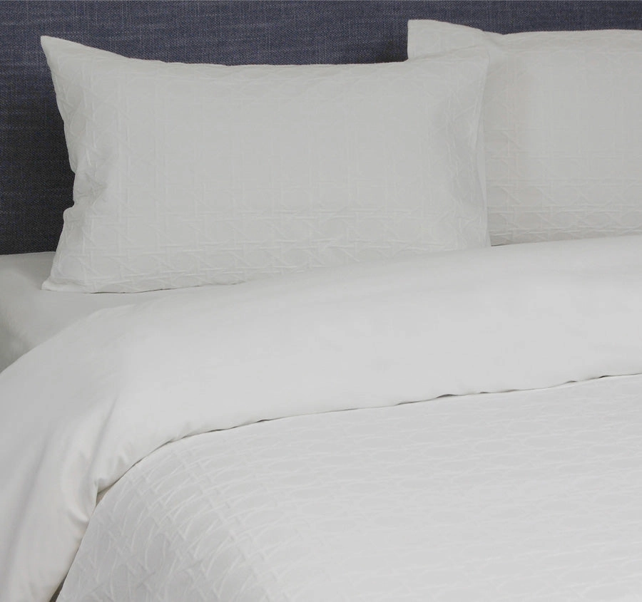 Villa Matelassé Quilt Cover Set Range White
