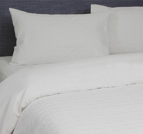 Villa Matelassé Quilt Cover Set Range White