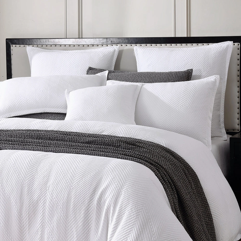Viva White Square Cushion by Private Collection