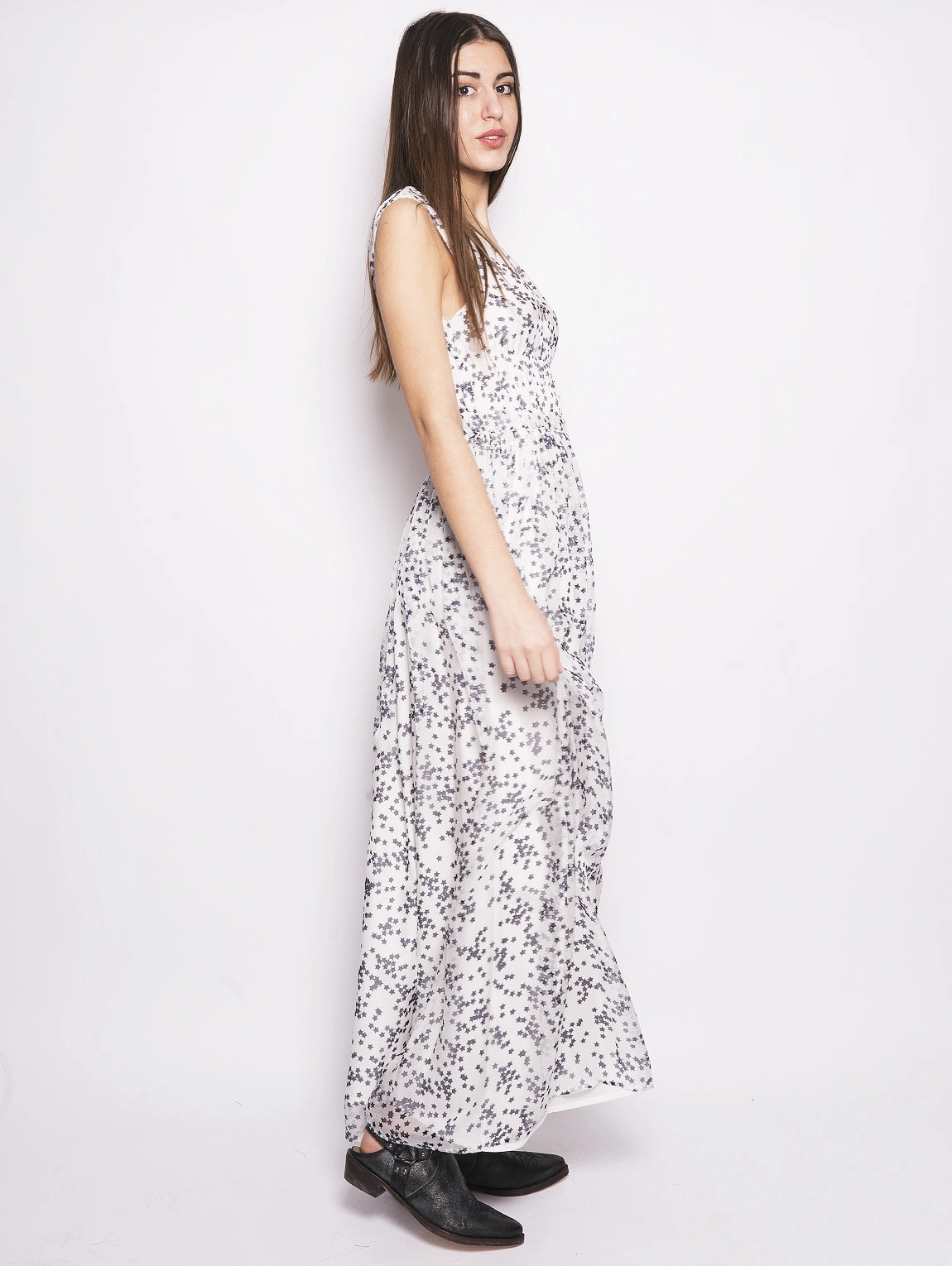 White / Blue Starlight Dress