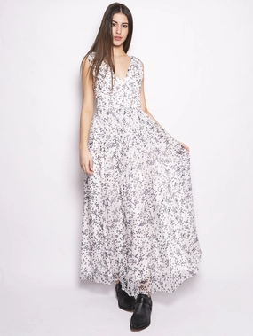 White / Blue Starlight Dress
