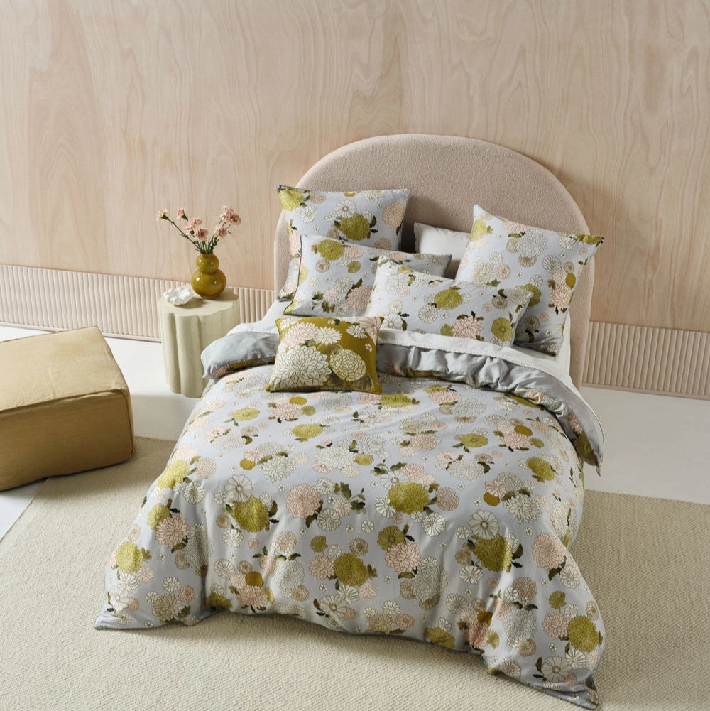 Zuri Seafoam Cushion by Linen House